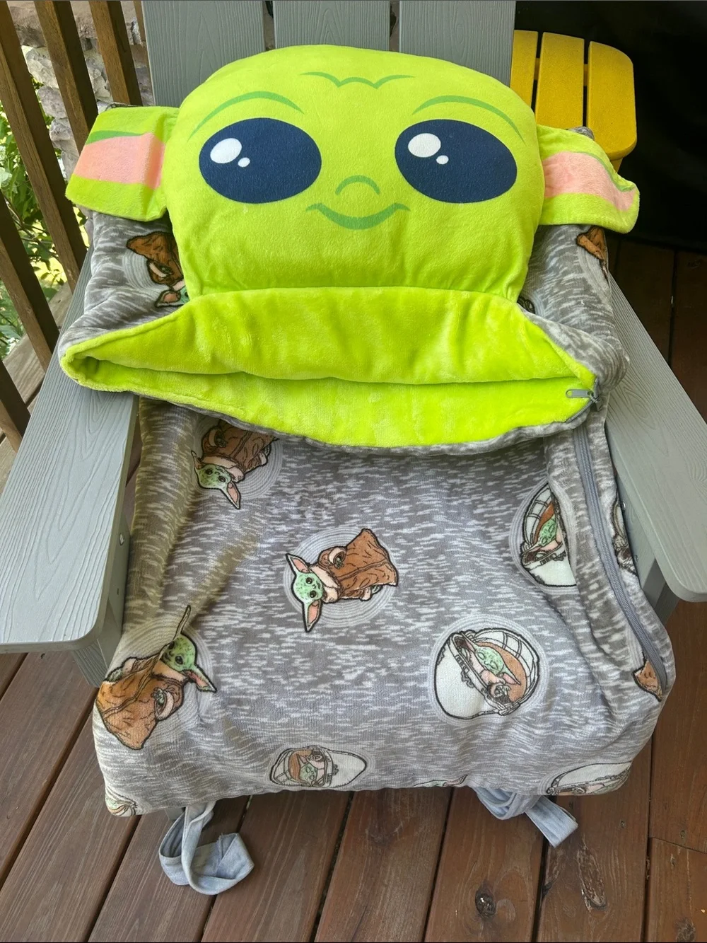 The Child Star Green Plush Sleeping Bag